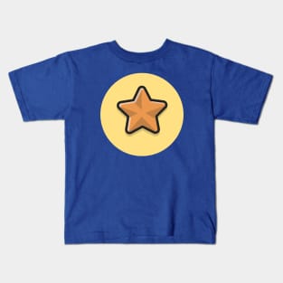 Gold Star Cartoon Vector Icon Illustration Kids T-Shirt